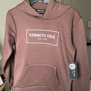 Kenneth Cole Boy’s 2 Piece Set Brown Hoodie & Shorts Size 6 NWT $42